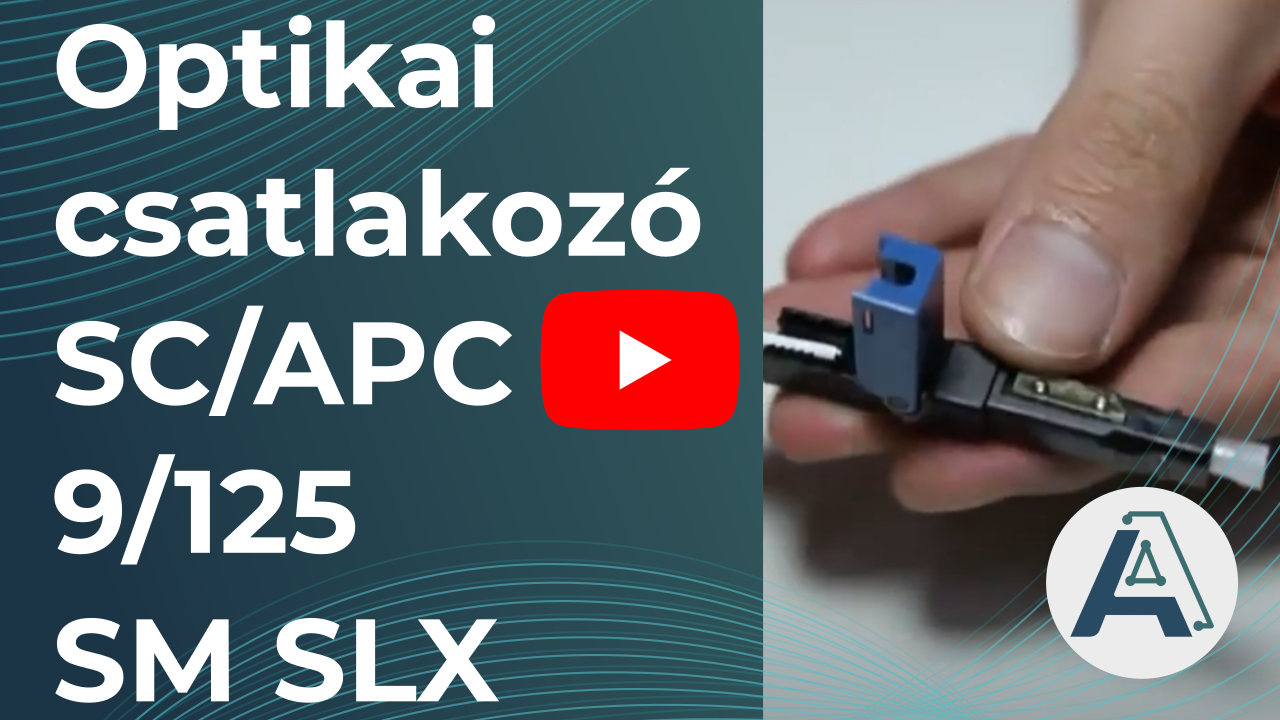 Optikai csatlakozó SC/APC 9/125 SM SLX használata